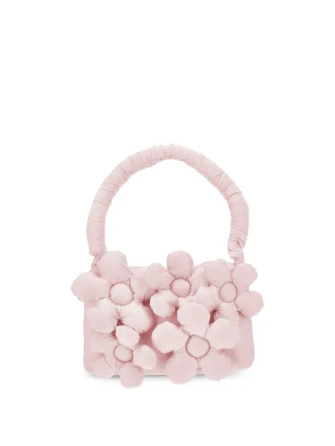 Monnalisa flower-appliqué padded shoulder bag