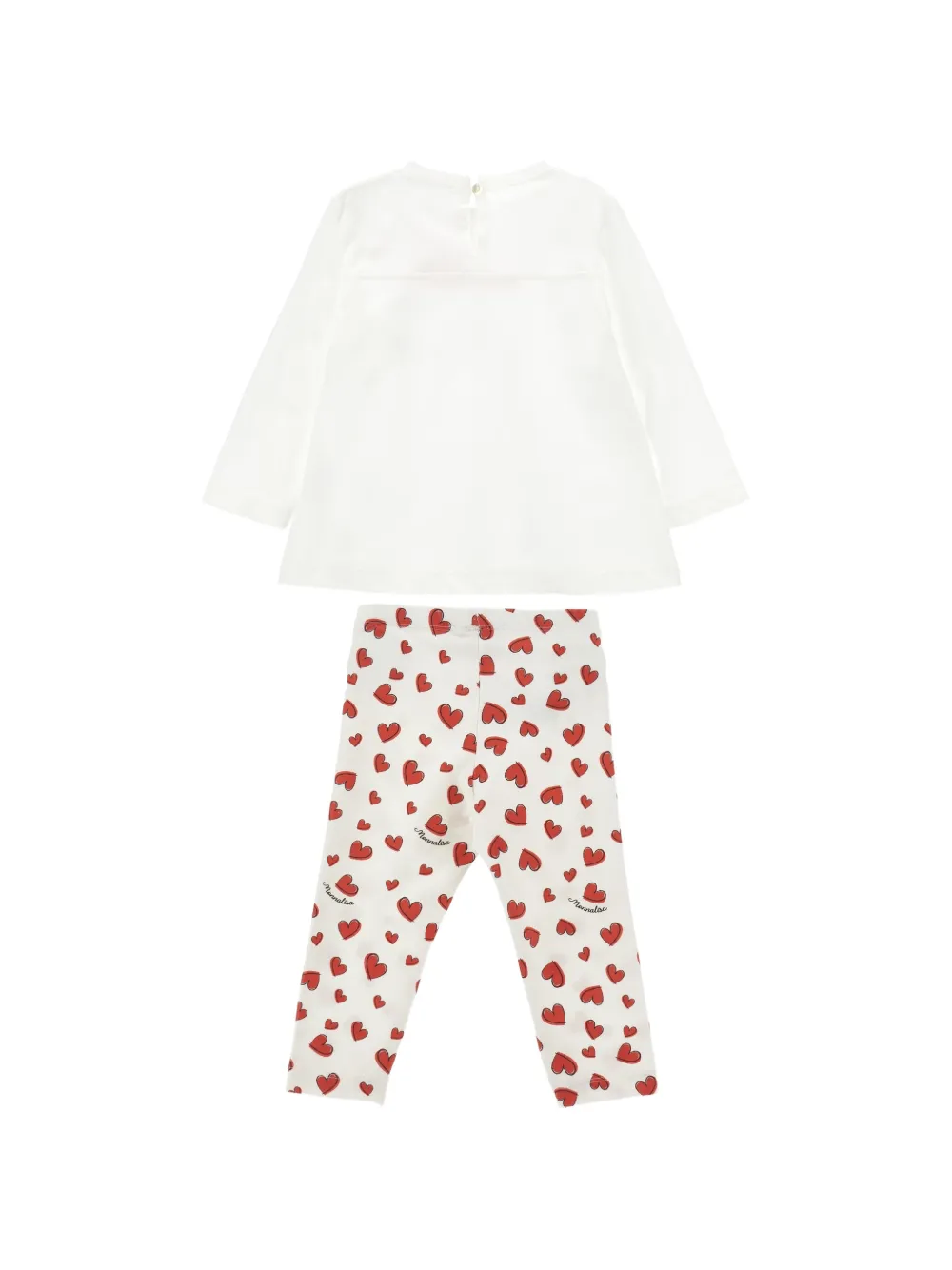 Monnalisa Disney legging en T-shirt met dalmatiër-print Wit
