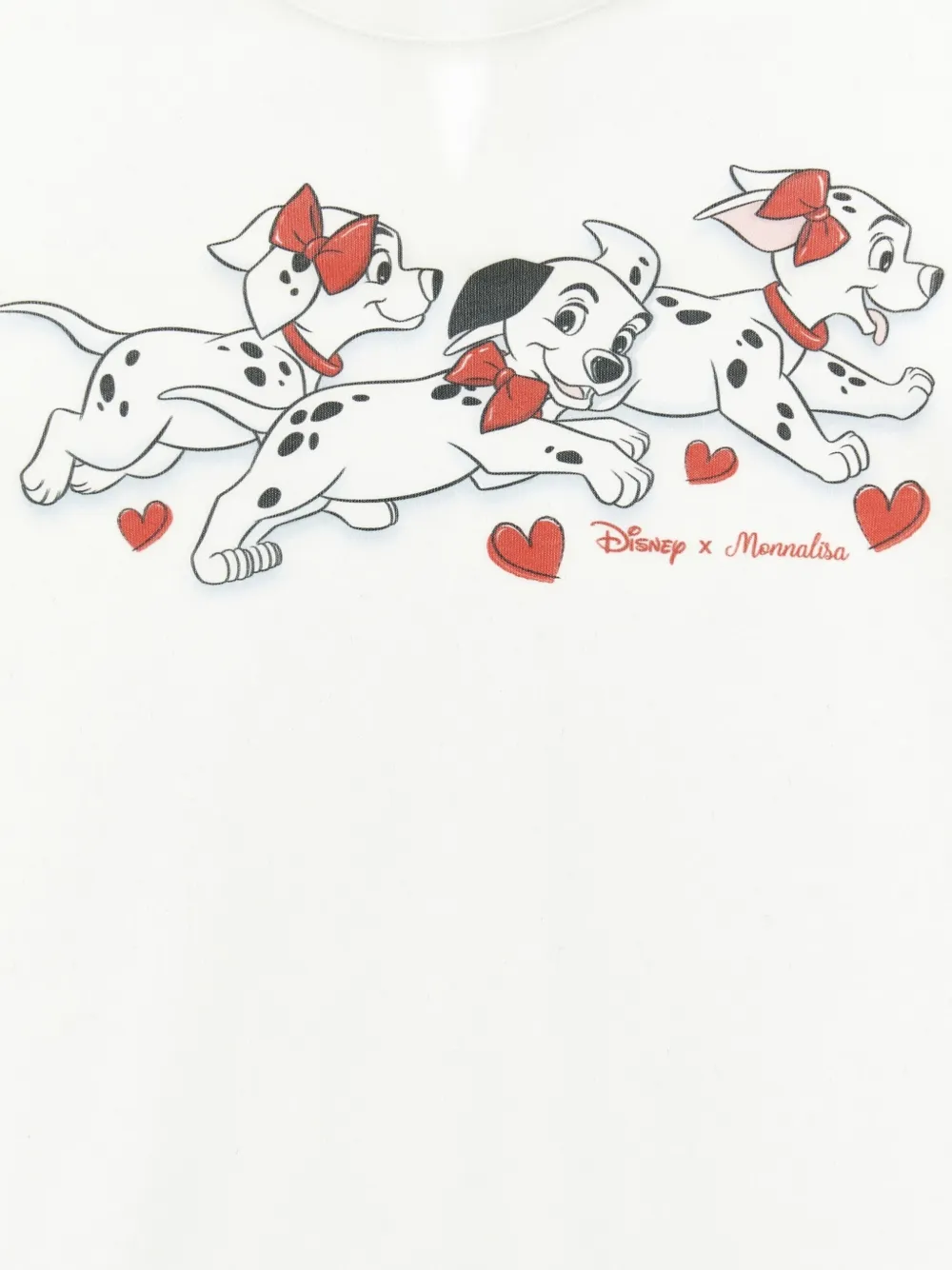 Monnalisa Disney legging en T-shirt met dalmatiër-print Wit
