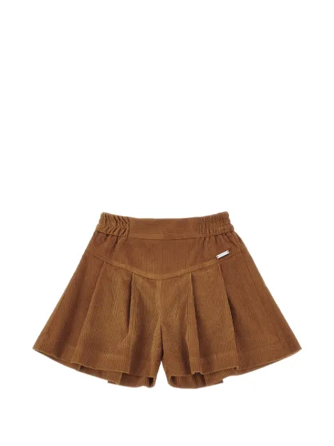 Monnalisa pleated corduroy shorts