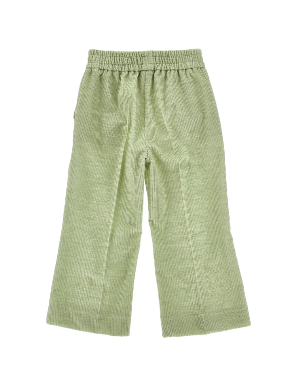 Monnalisa Ribfluwelen gesmockte broek Groen