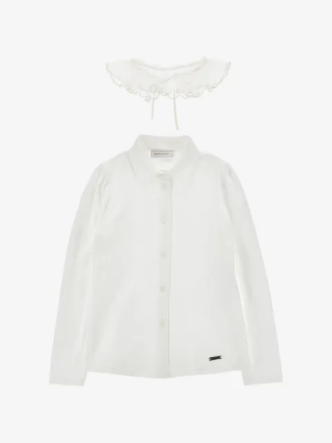 Monnalisa ruffled-collar shirt
