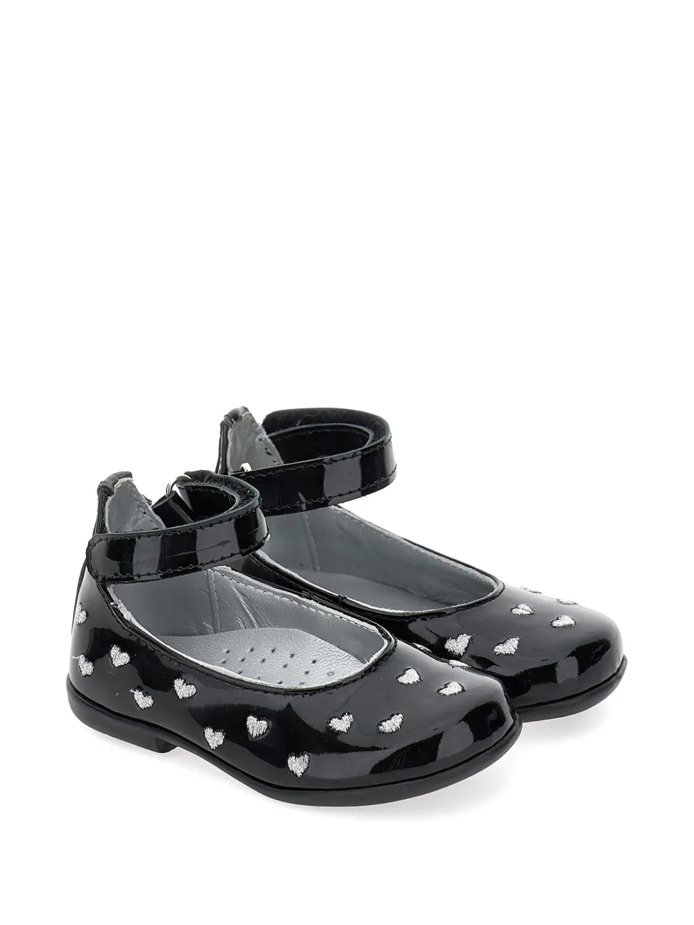 Monnalisa Ballerine con ricamo - Nero