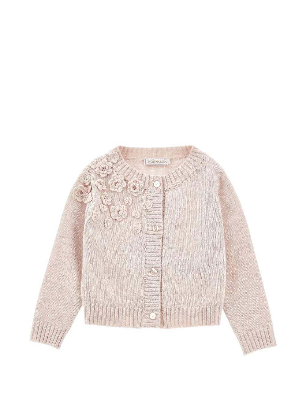 Monnalisa Cardigan a fiori - Rosa