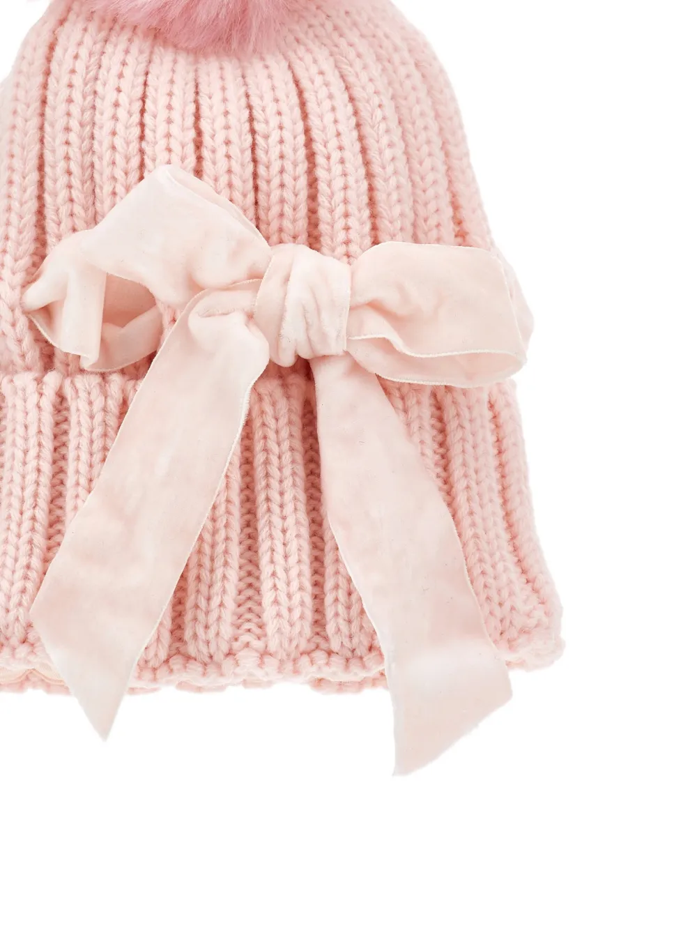 Monnalisa Muts met strikdetail Roze