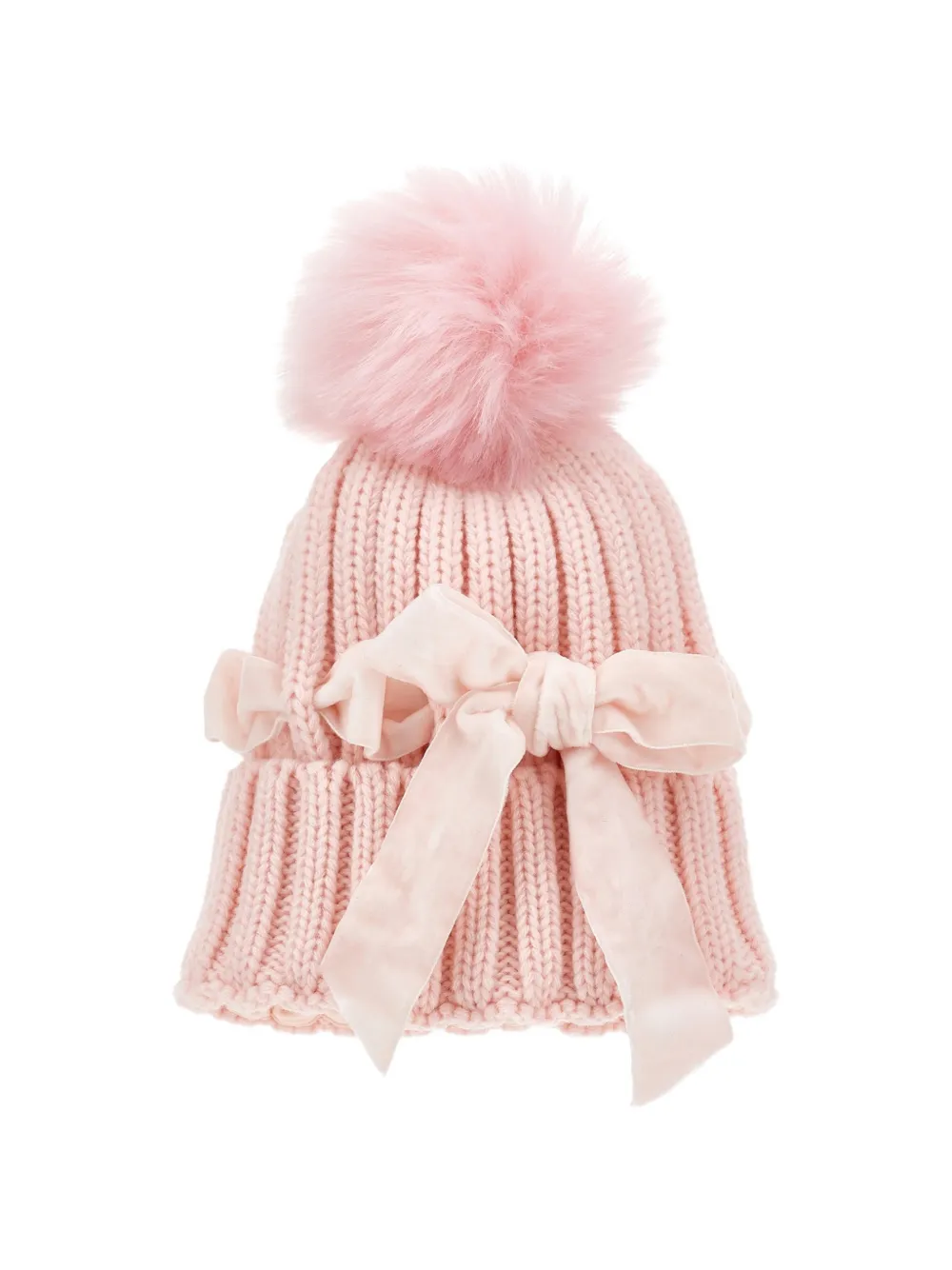 Monnalisa Berretto con fiocco - Rosa