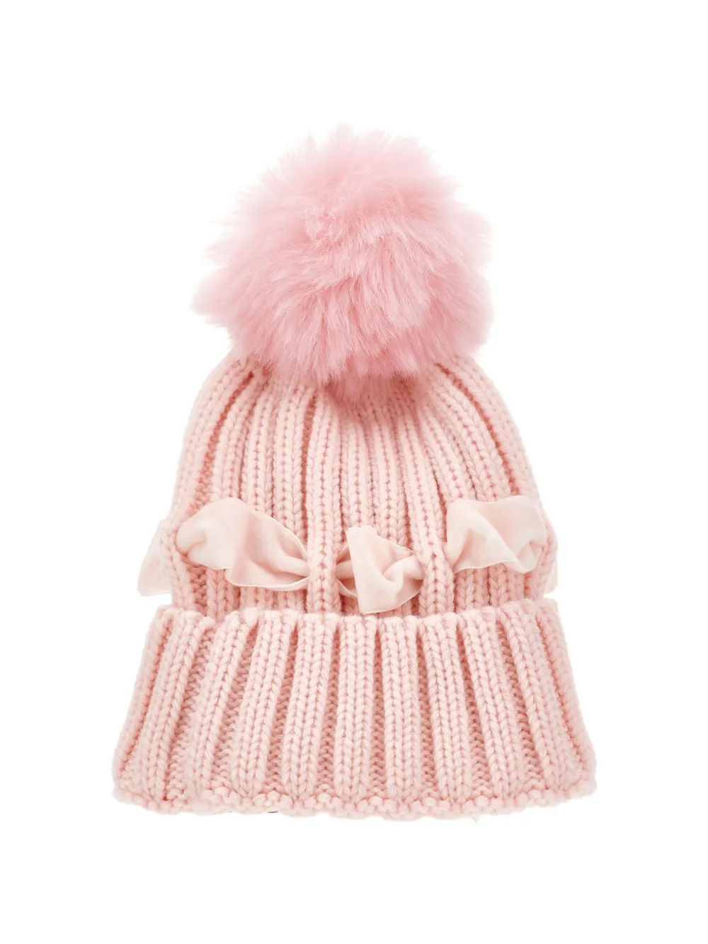 Monnalisa Muts met strikdetail Roze
