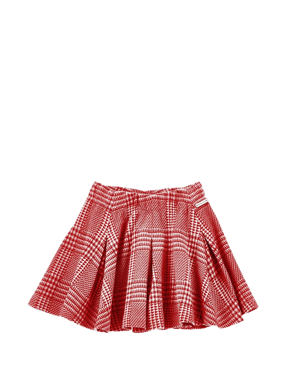 Monnalisa Gonna plissettata a quadri - Rosso