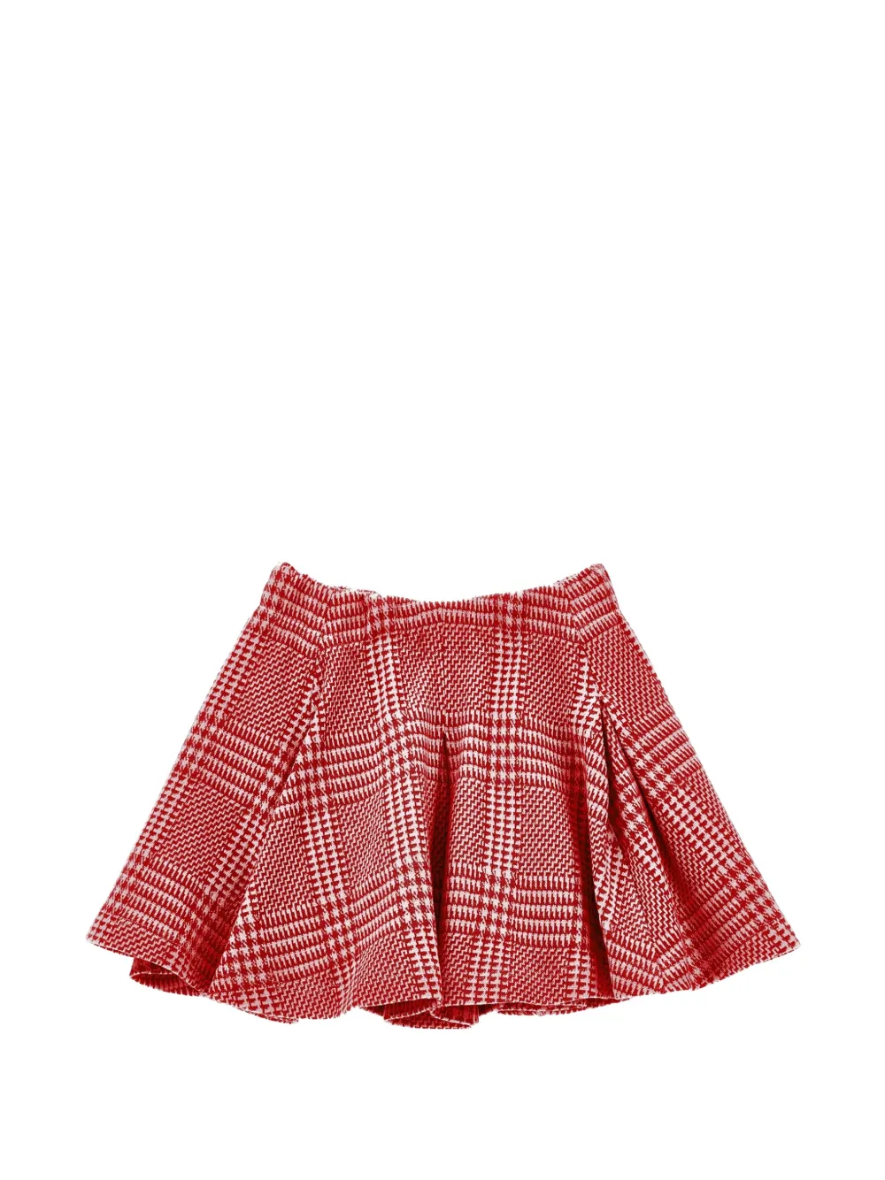 Monnalisa Geruite plooirok Rood