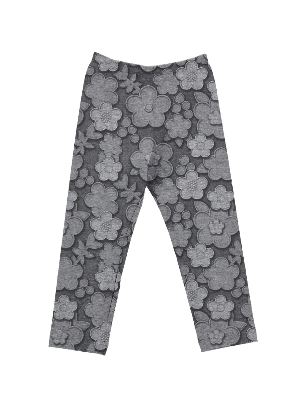 Monnalisa Leggings con stampa a fiori - Grigio