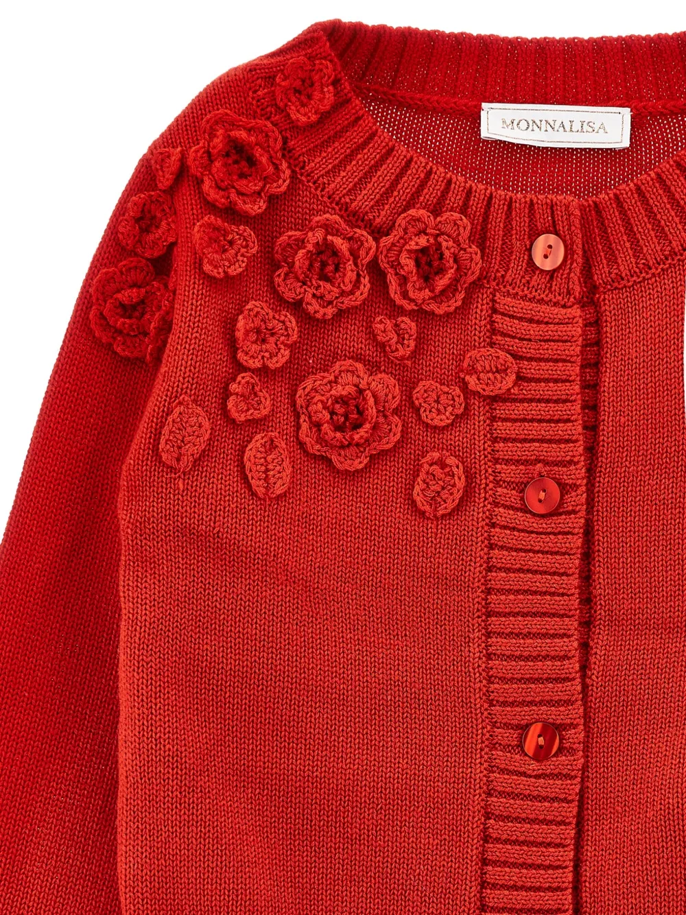 Monnalisa Katoenen vest Rood