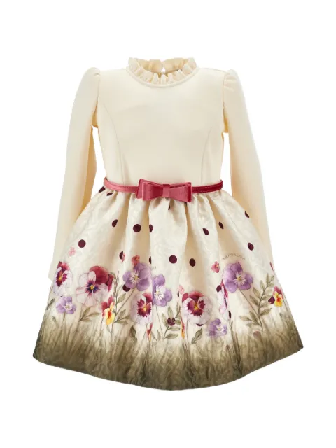 Monnalisa floral-print ruffled dress