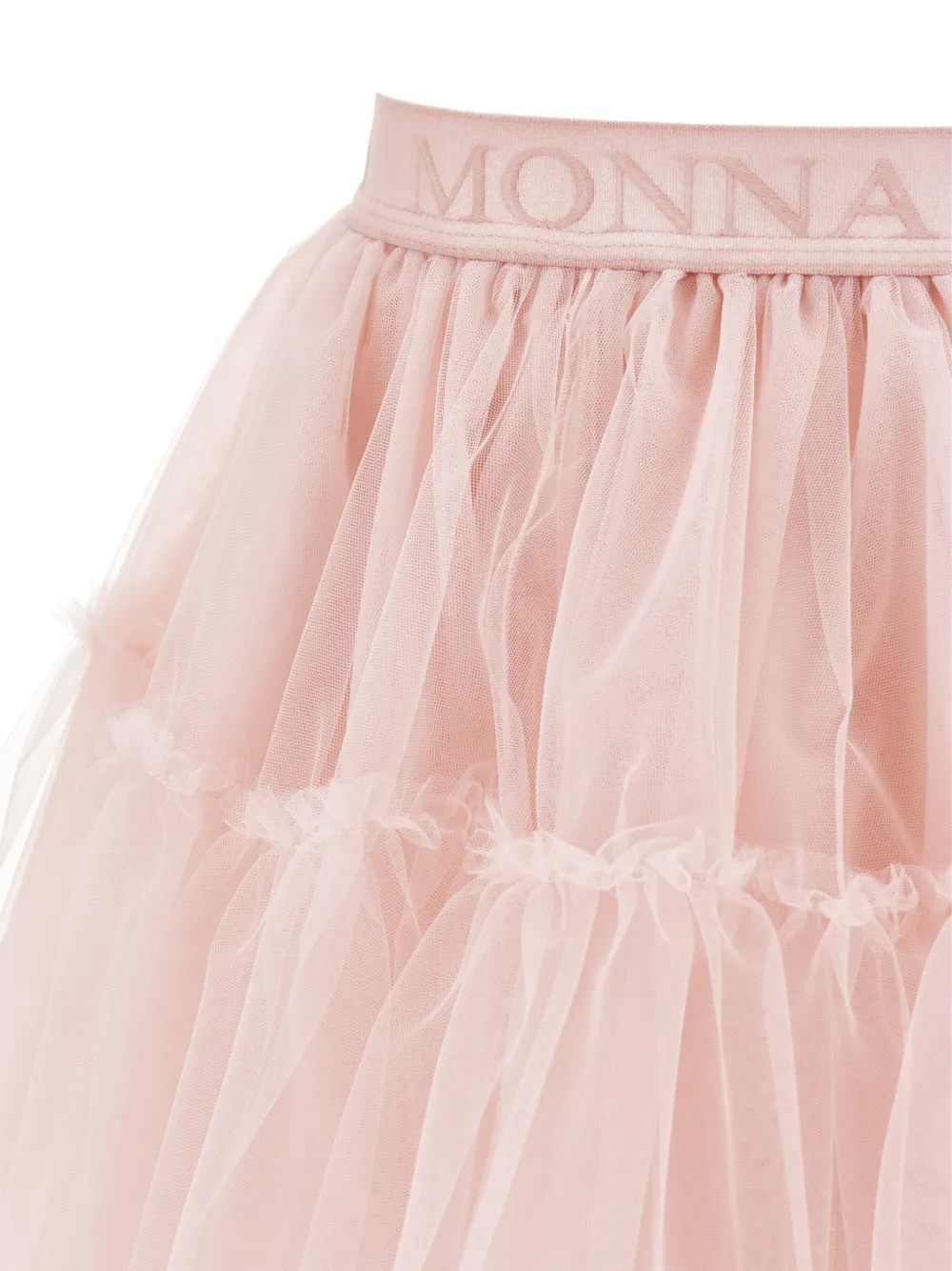 Monnalisa Tulen rok met ruches Roze