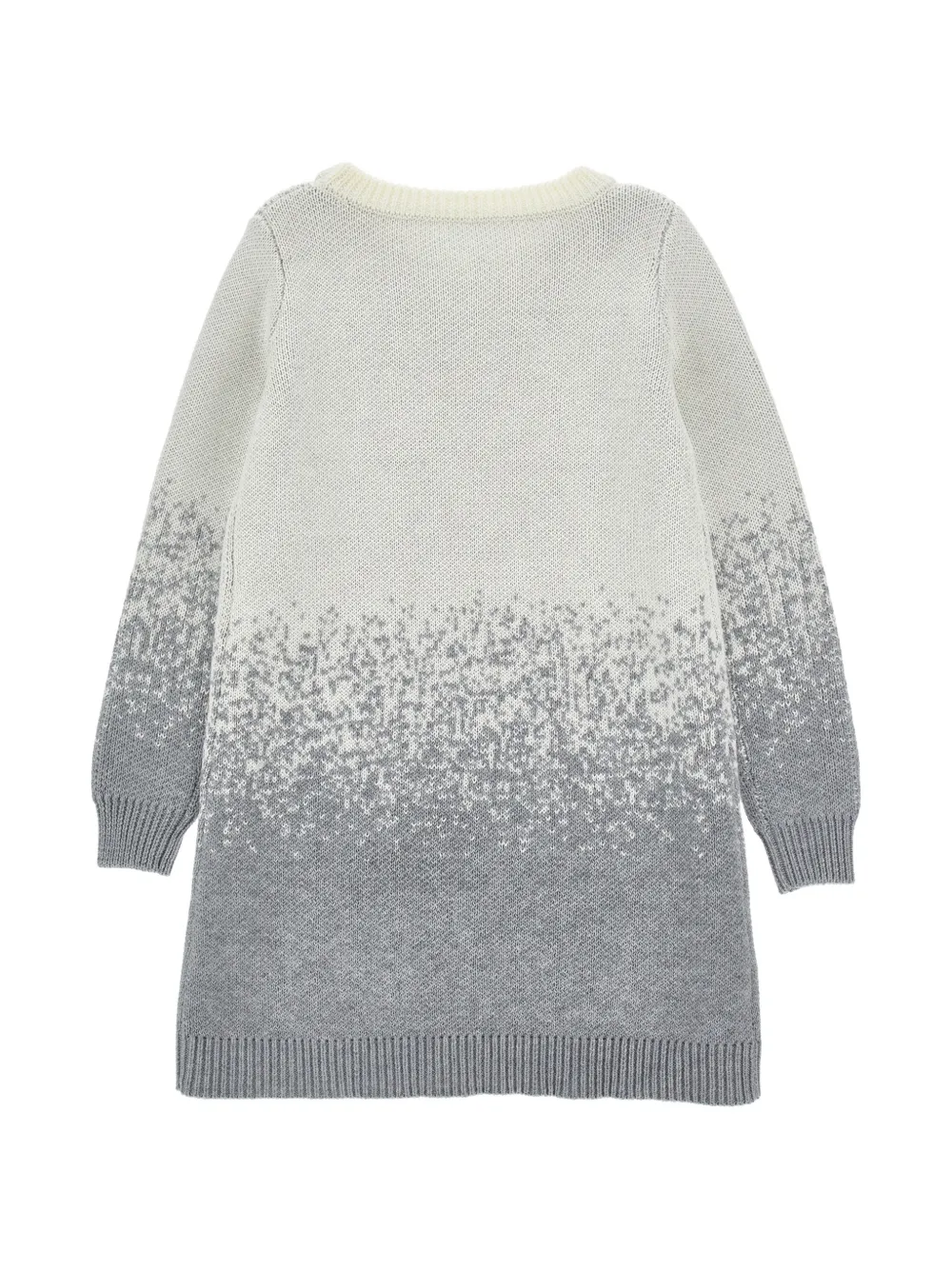 Monnalisa Intarsia sweaterjurk Beige