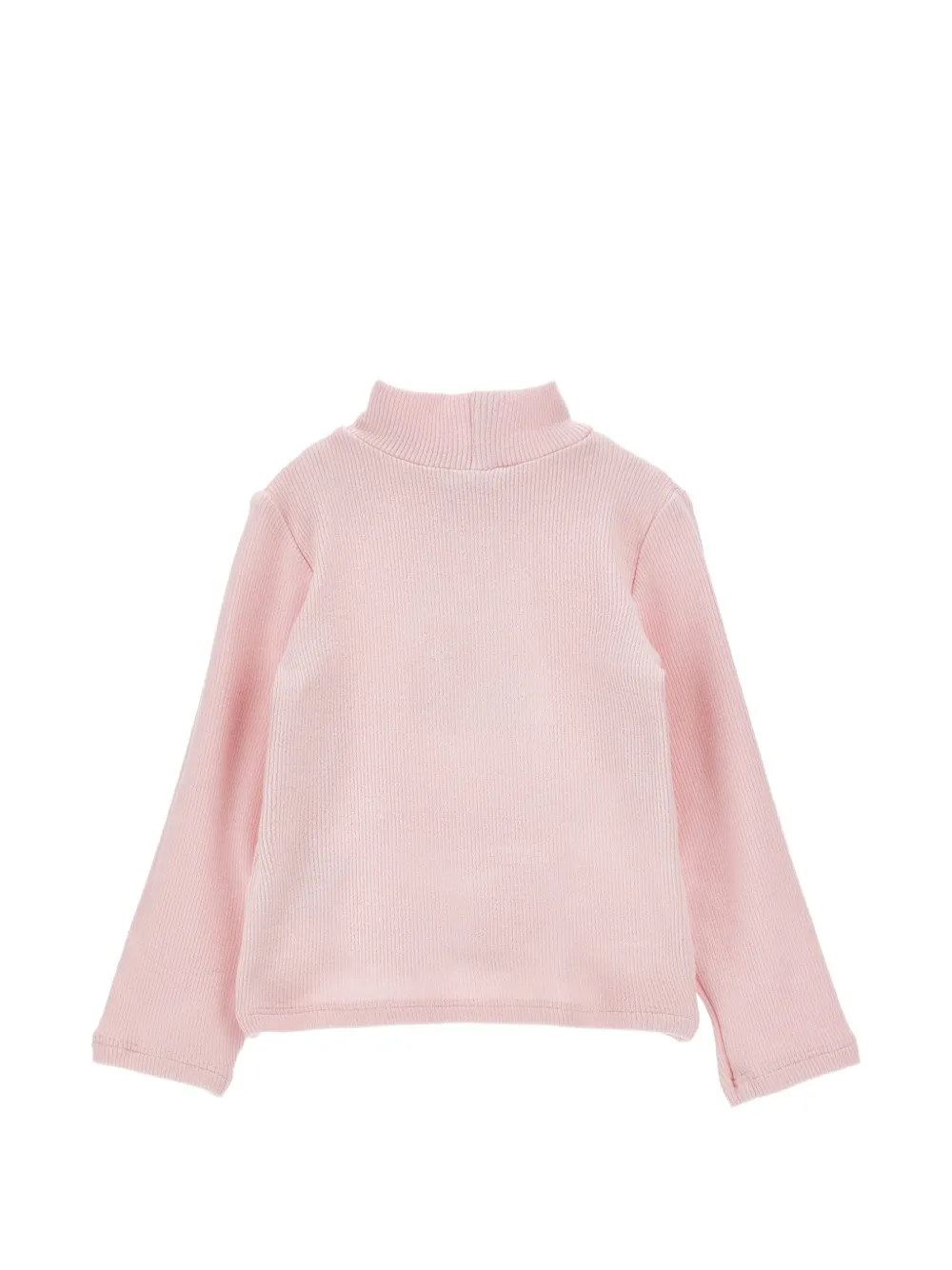 Monnalisa Ribgebreide trui met ruches Roze