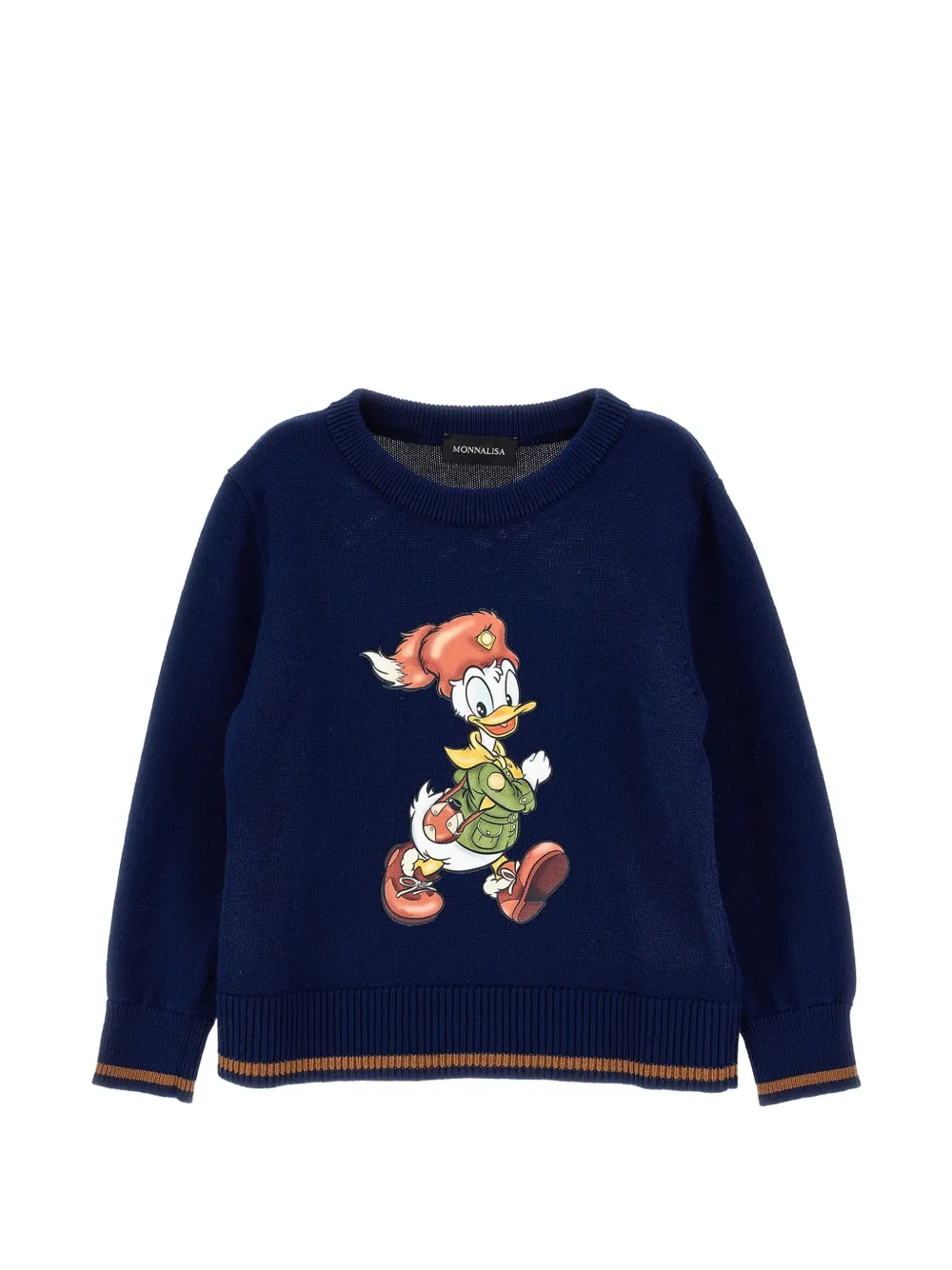 Monnalisa x Disney Maglione con stampa Donald Duck - Blu