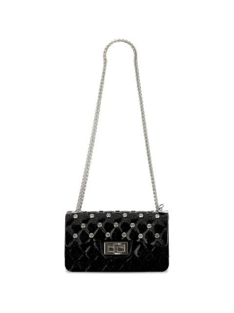 Monnalisa crystal-embellished quilted crossbody bag
