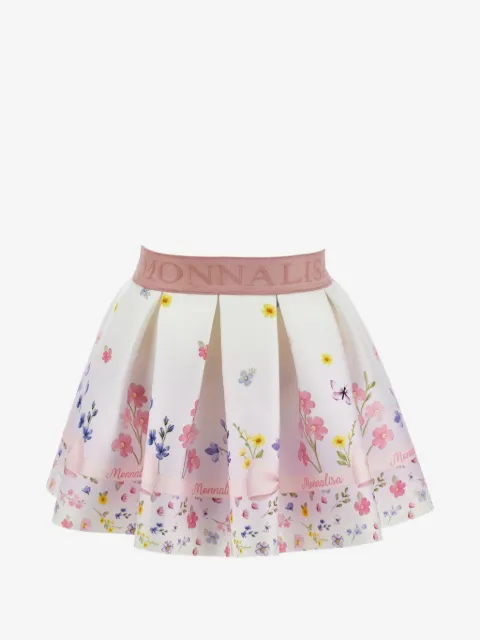 Monnalisa Faltenrock mit Blumenprint 