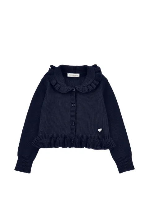 Monnalisa ruffled-trim cardigan
