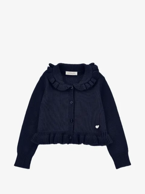 Monnalisa ruffled-trim cardigan