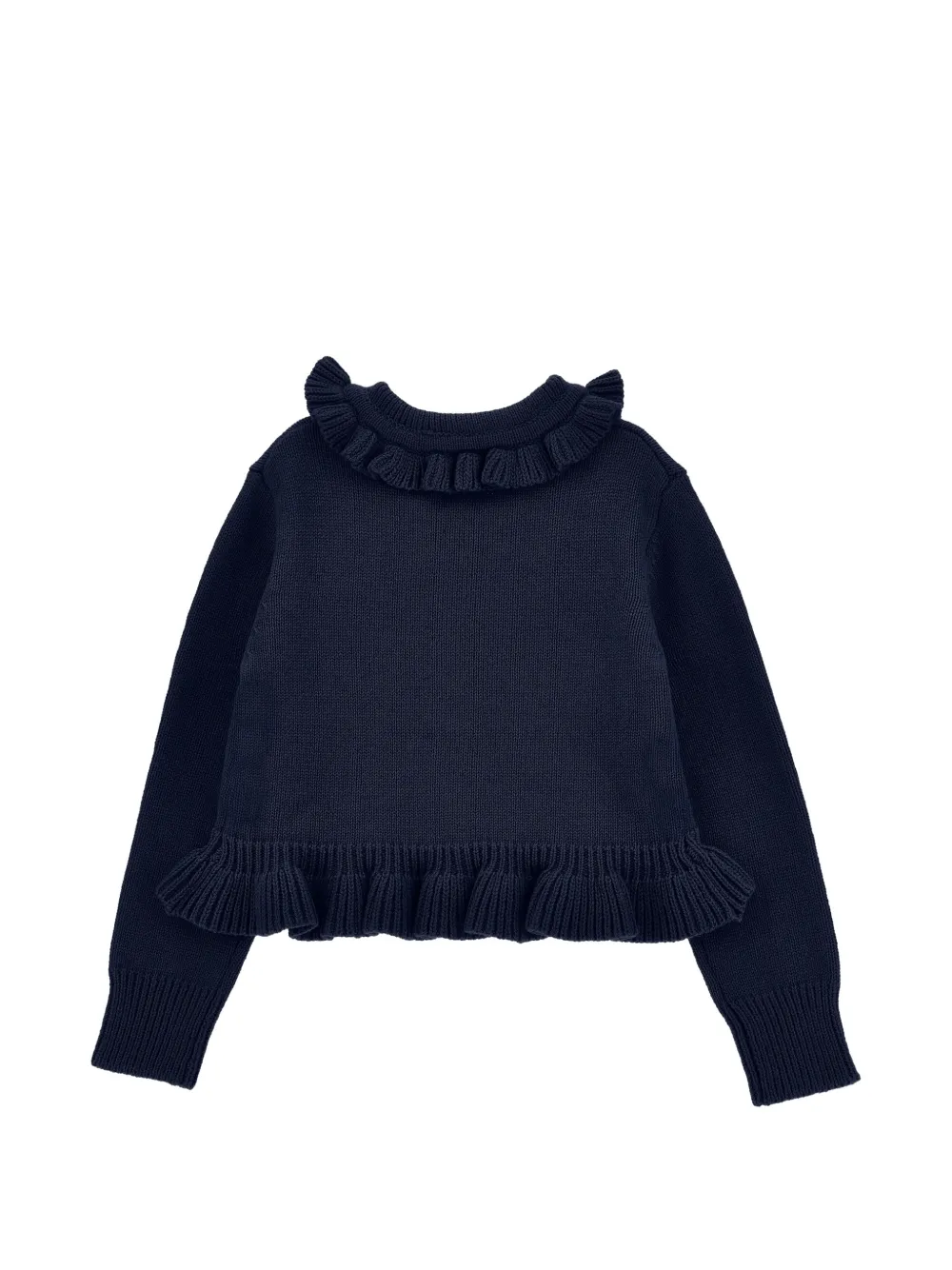 Monnalisa Vest met ruches afwerking Blauw