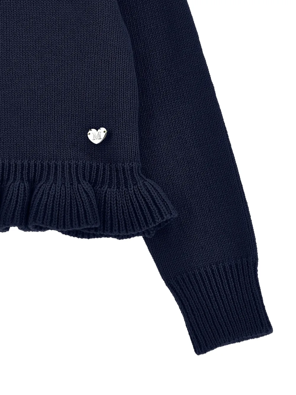 Monnalisa Vest met ruches afwerking Blauw