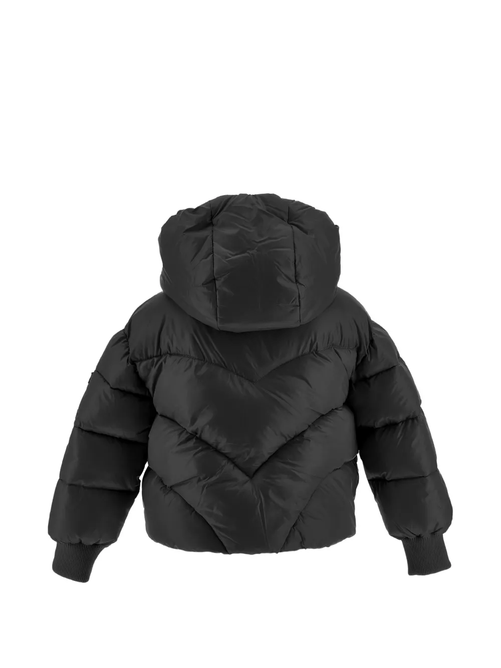 Monnalisa Jack met capuchon en chevron-patroon Zwart