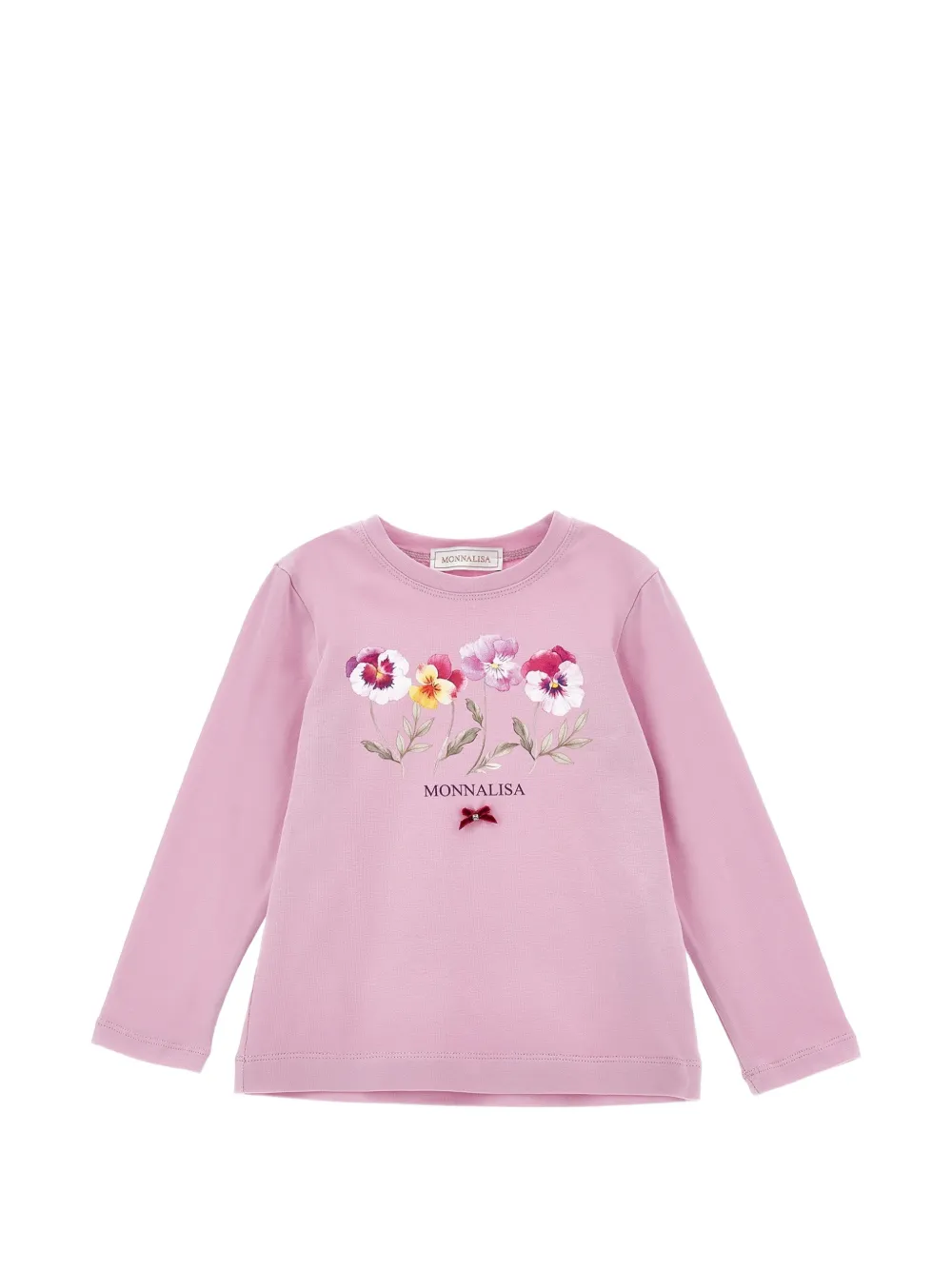 Monnalisa T-shirt a fiori - Rosa