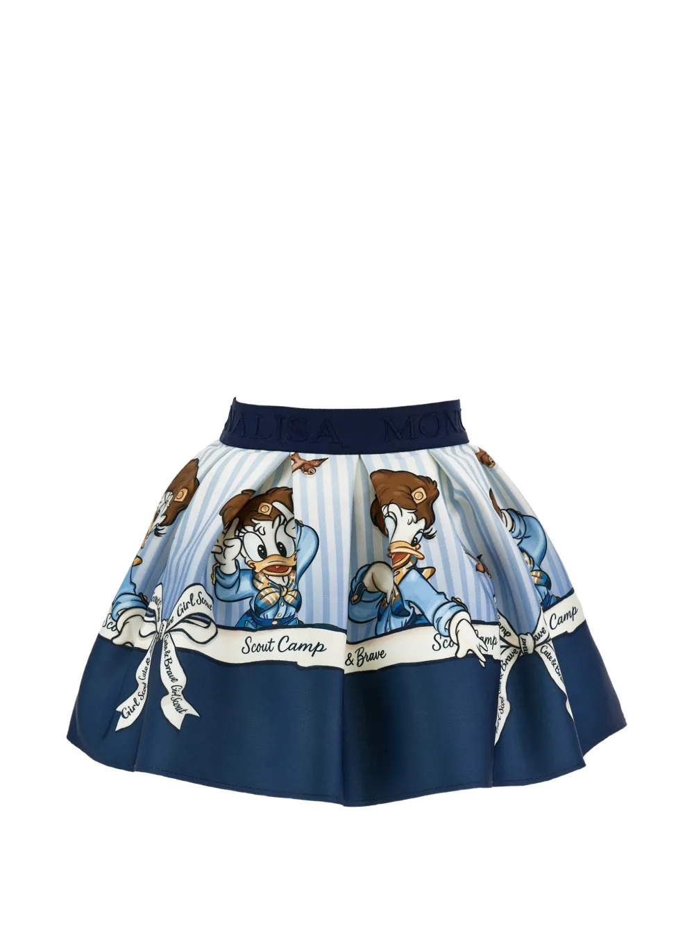 Monnalisa Rok met print Blauw