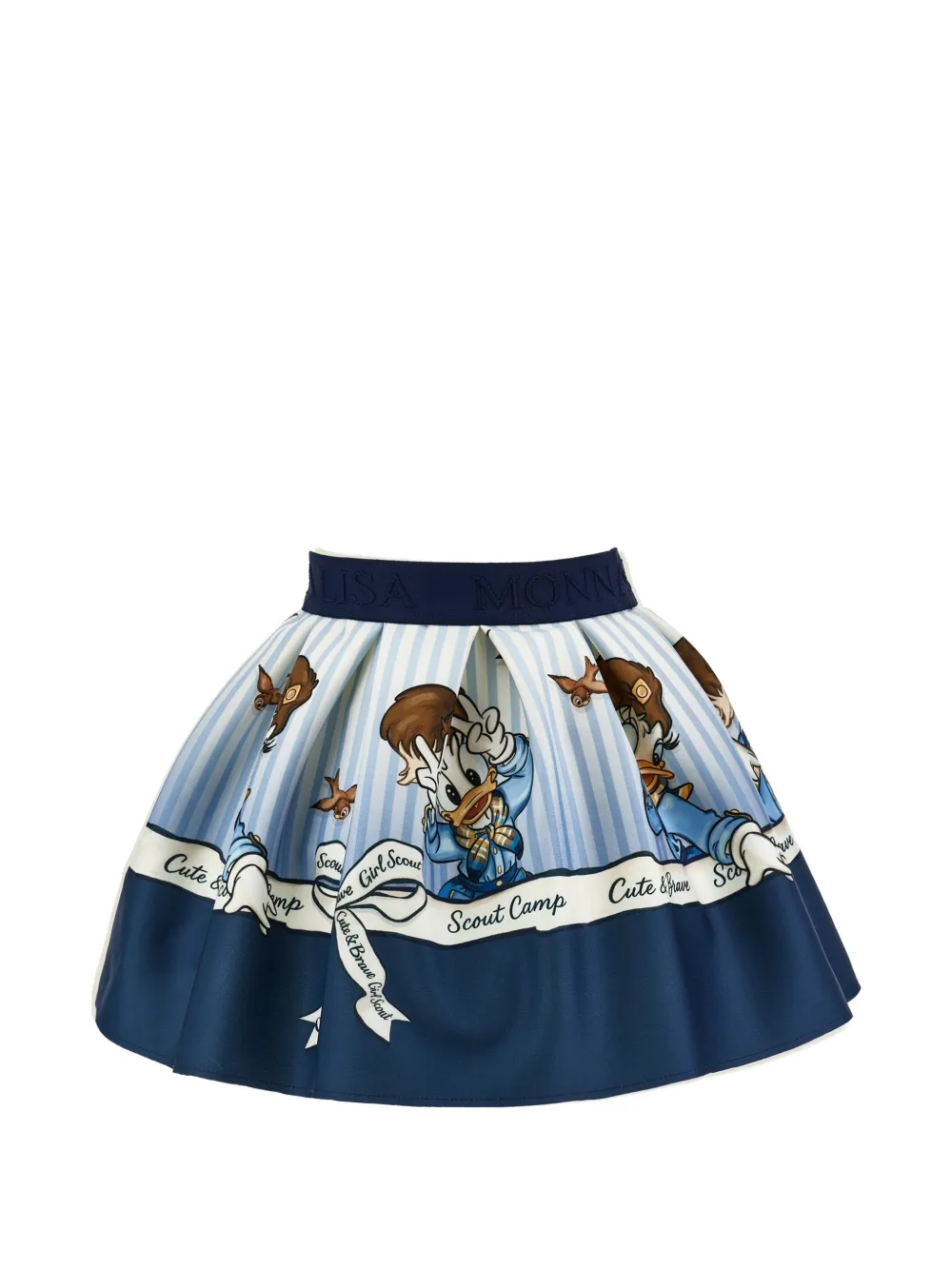 Monnalisa Rok met print Blauw