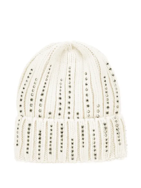 Monnalisa bonnet côtelé à détails de strass