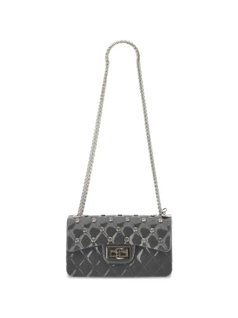 Monnalisa crystal-embellished quilted shoulder bag