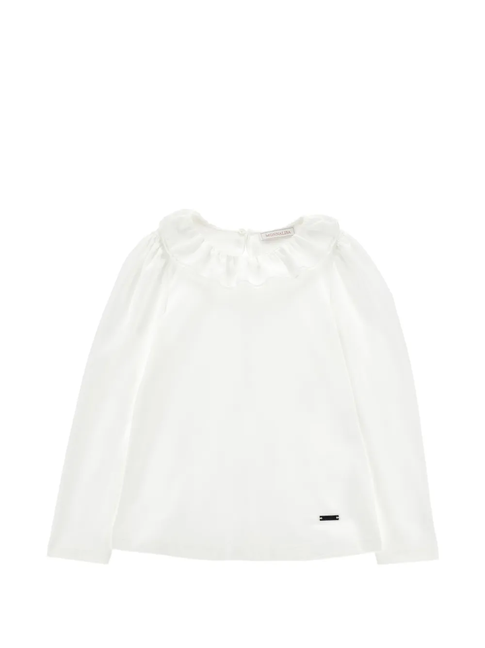 Monnalisa T-shirt con ruches - Bianco
