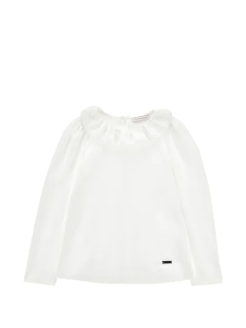 Monnalisa ruffled-collar T-shirt