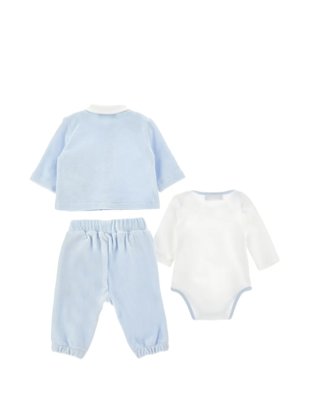 Monnalisa Driedelige set met beerprint Blauw