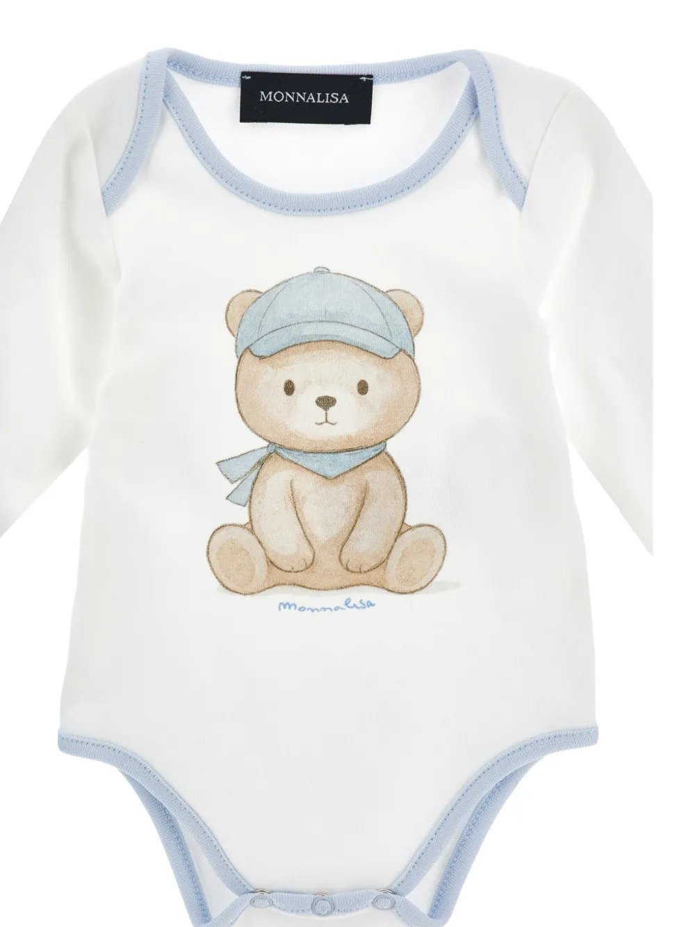 Monnalisa Driedelige set met beerprint Blauw