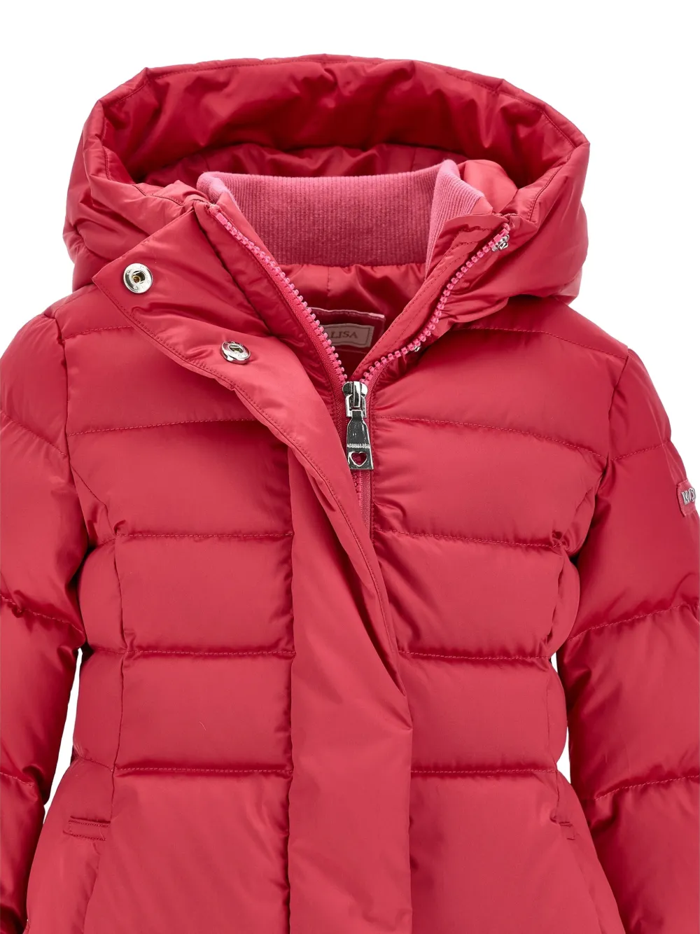 Monnalisa Gevoerd jack met capuchon Rood