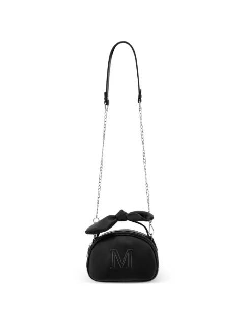 Monnalisa bow-detail logo-embossed shoulder bag