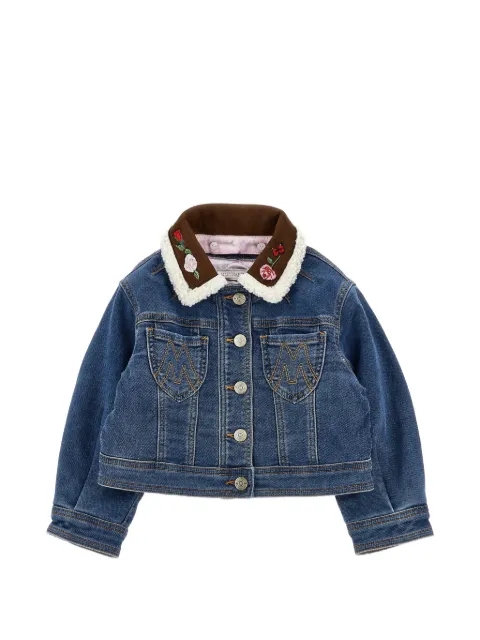 Monnalisa veste en jean à patch brodé