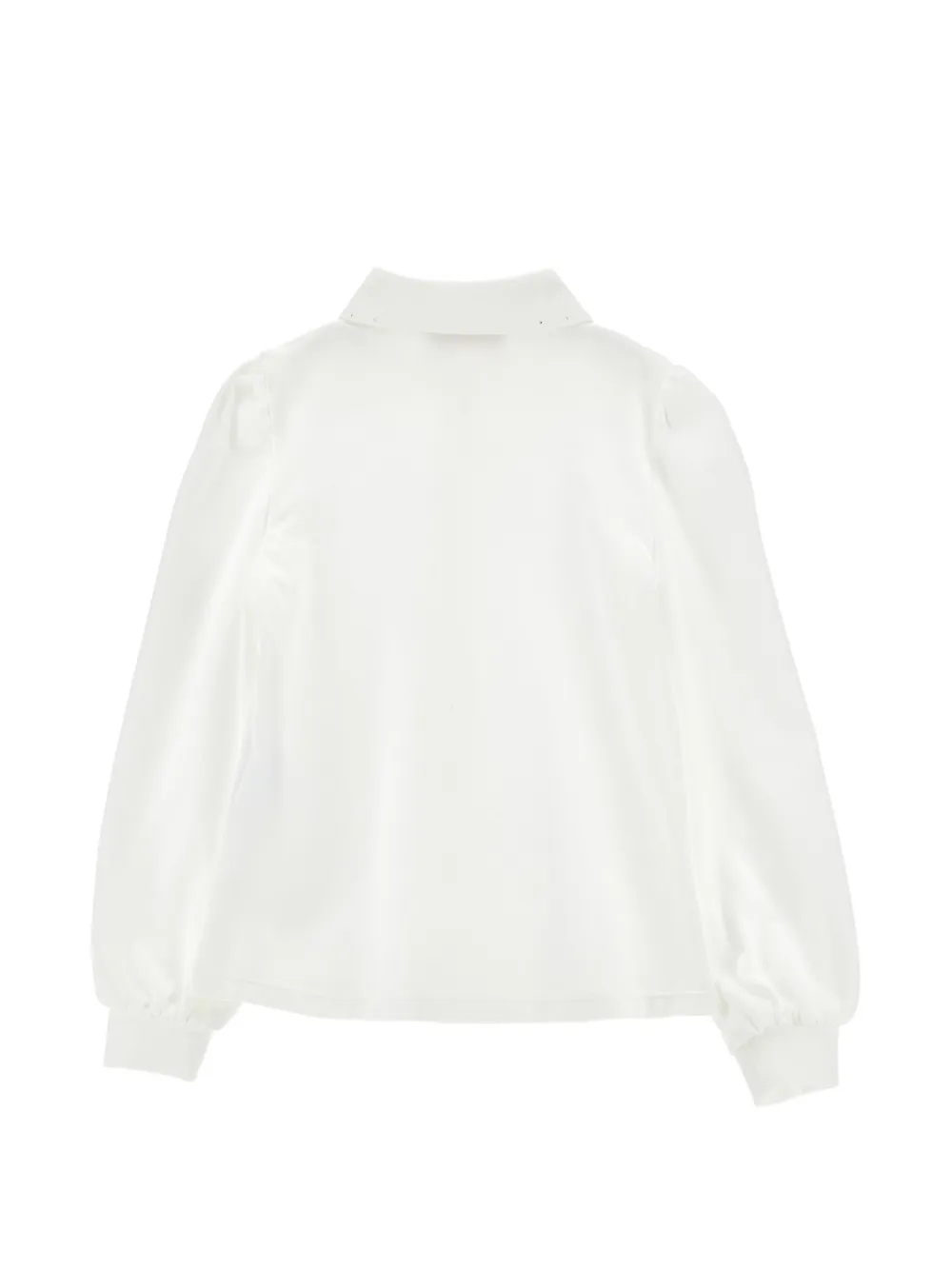 Monnalisa Shirt verfraaid met kristallen Wit