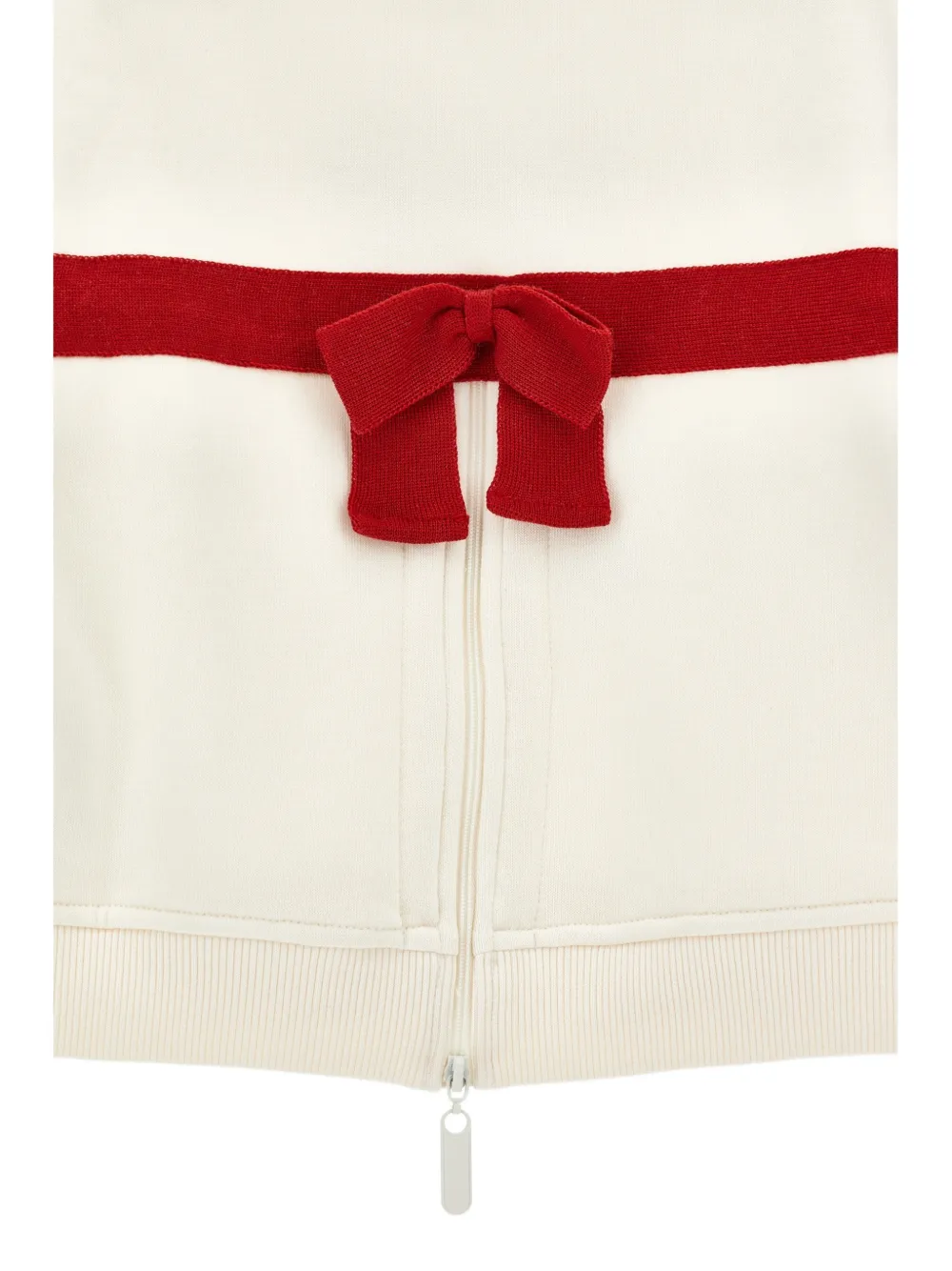 Monnalisa Sweater met teddybeerprint en strikdetail Beige