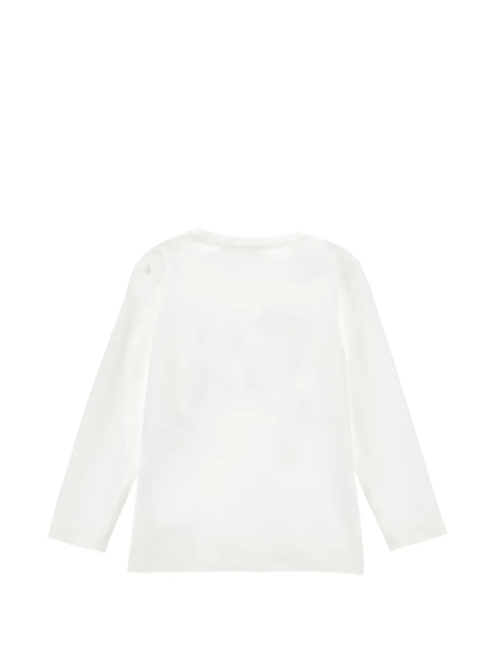 Monnalisa T-shirt met lange mouwen en teddybeer-print Wit
