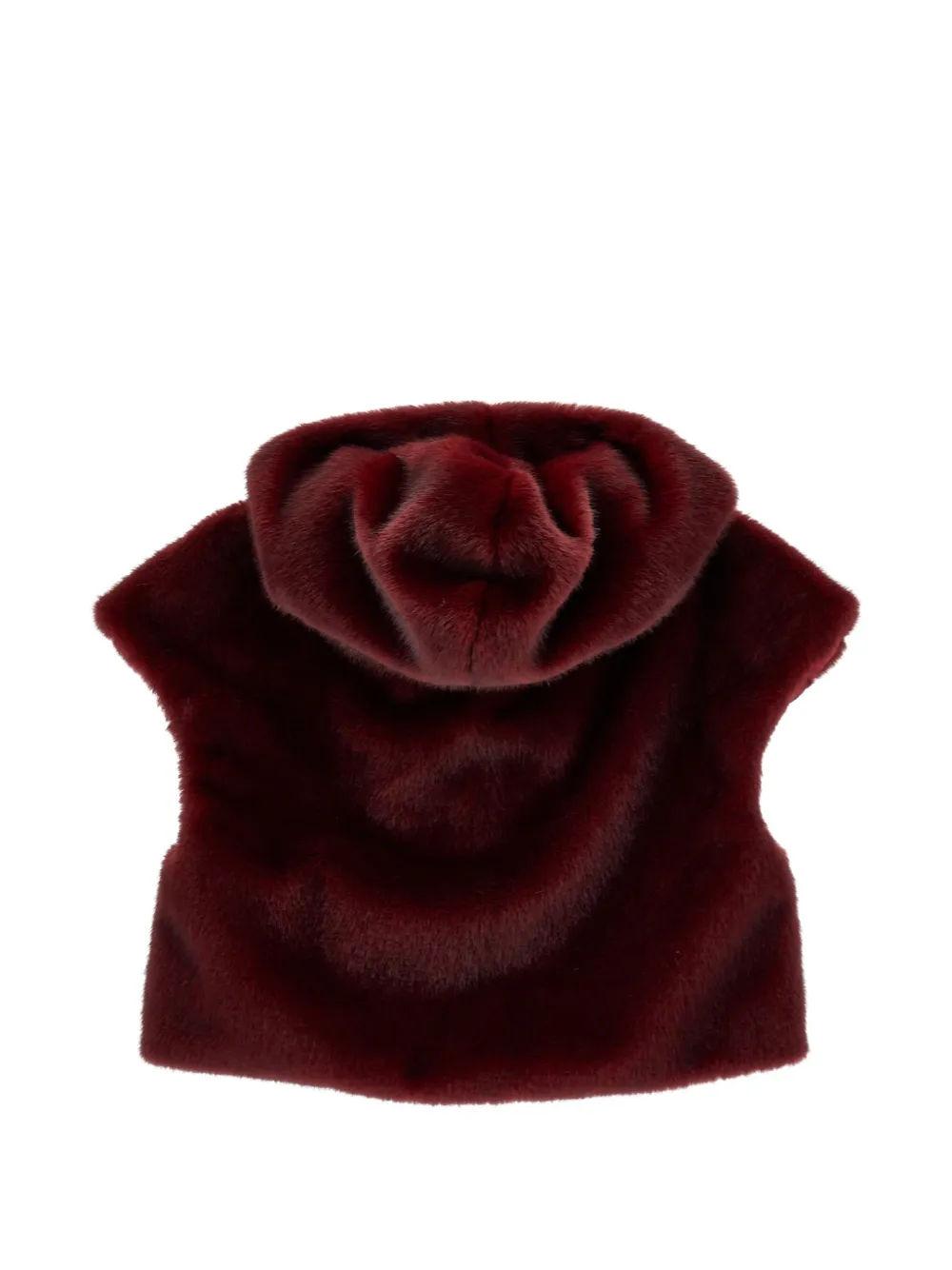 Monnalisa Bodywarmer van imitatiebont Rood