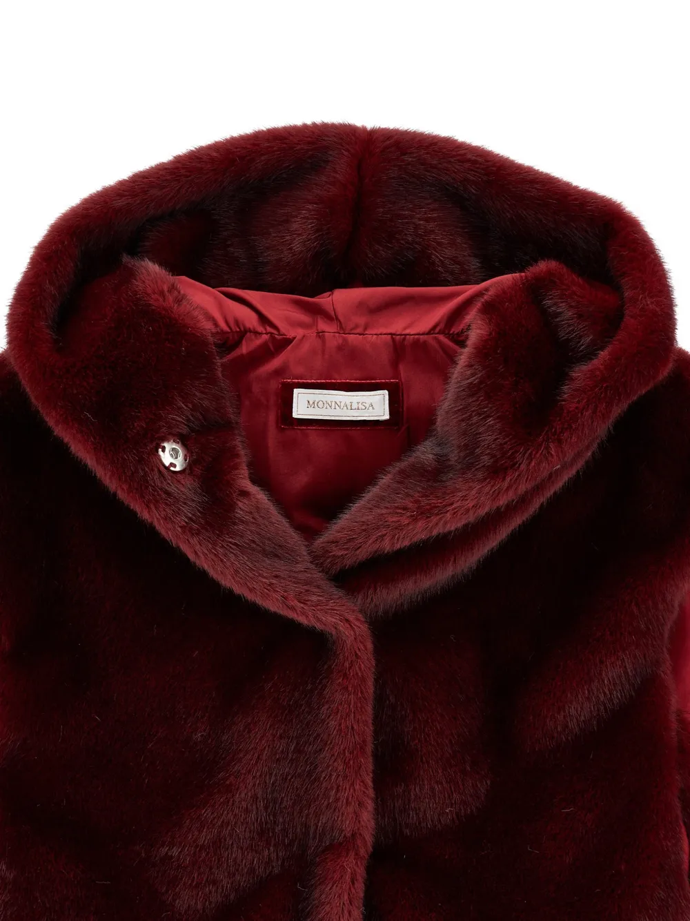 Monnalisa Bodywarmer van imitatiebont Rood