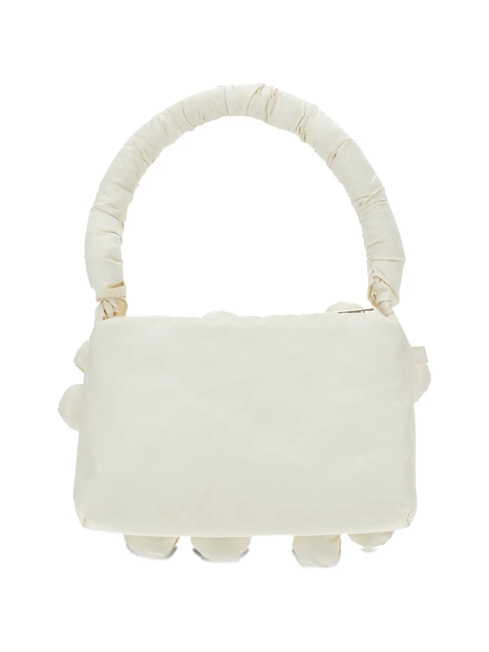 Monnalisa Schoudertas met bloemapplicatie Beige