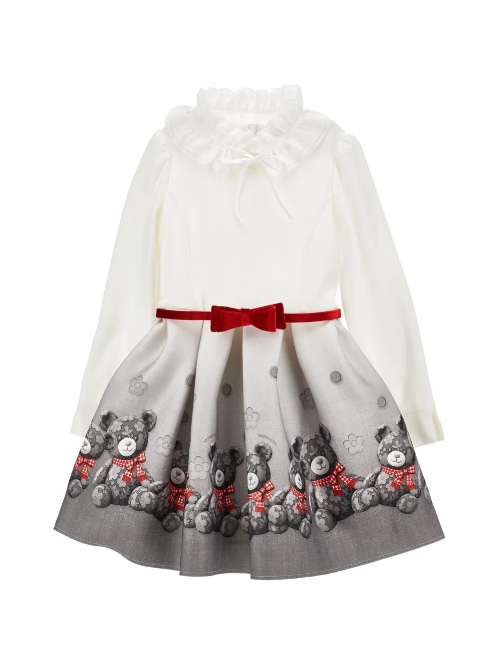 Monnalisa Abito con stampa - Grigio