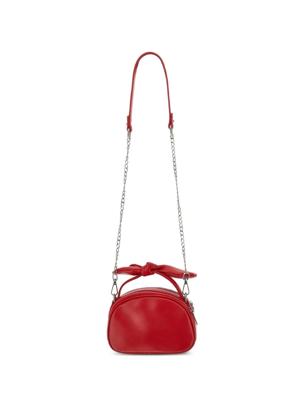 Monnalisa Crossbodytas met strikdetail en logo-reliëf Rood