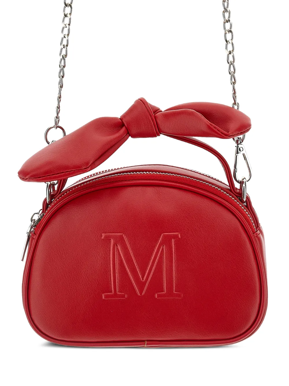 Monnalisa Crossbodytas met strikdetail en logo-reliëf Rood