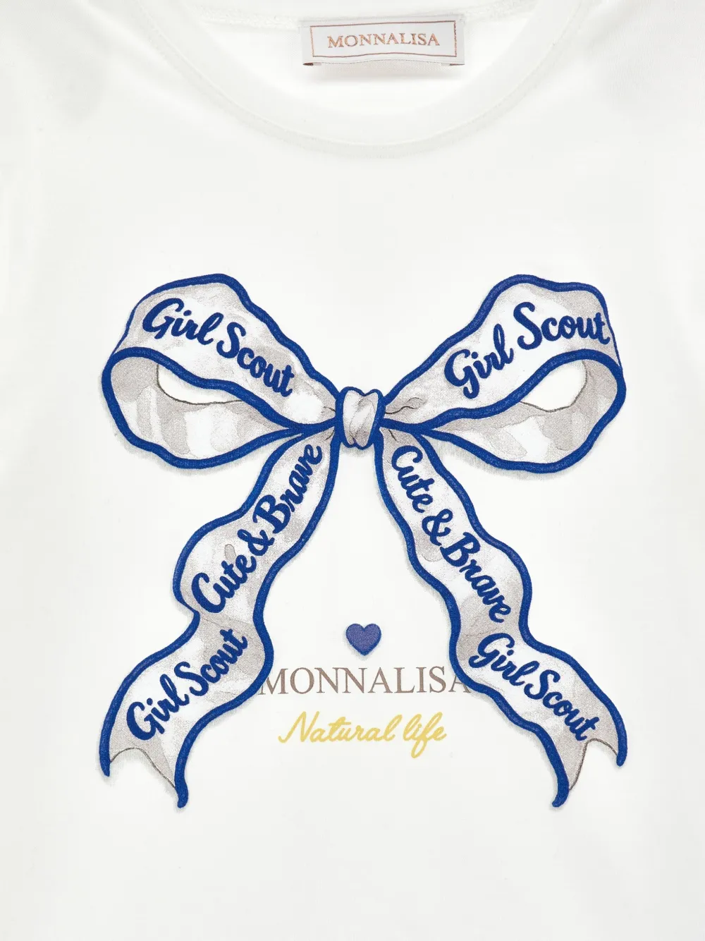 Monnalisa T-shirt met lange mouwen Wit