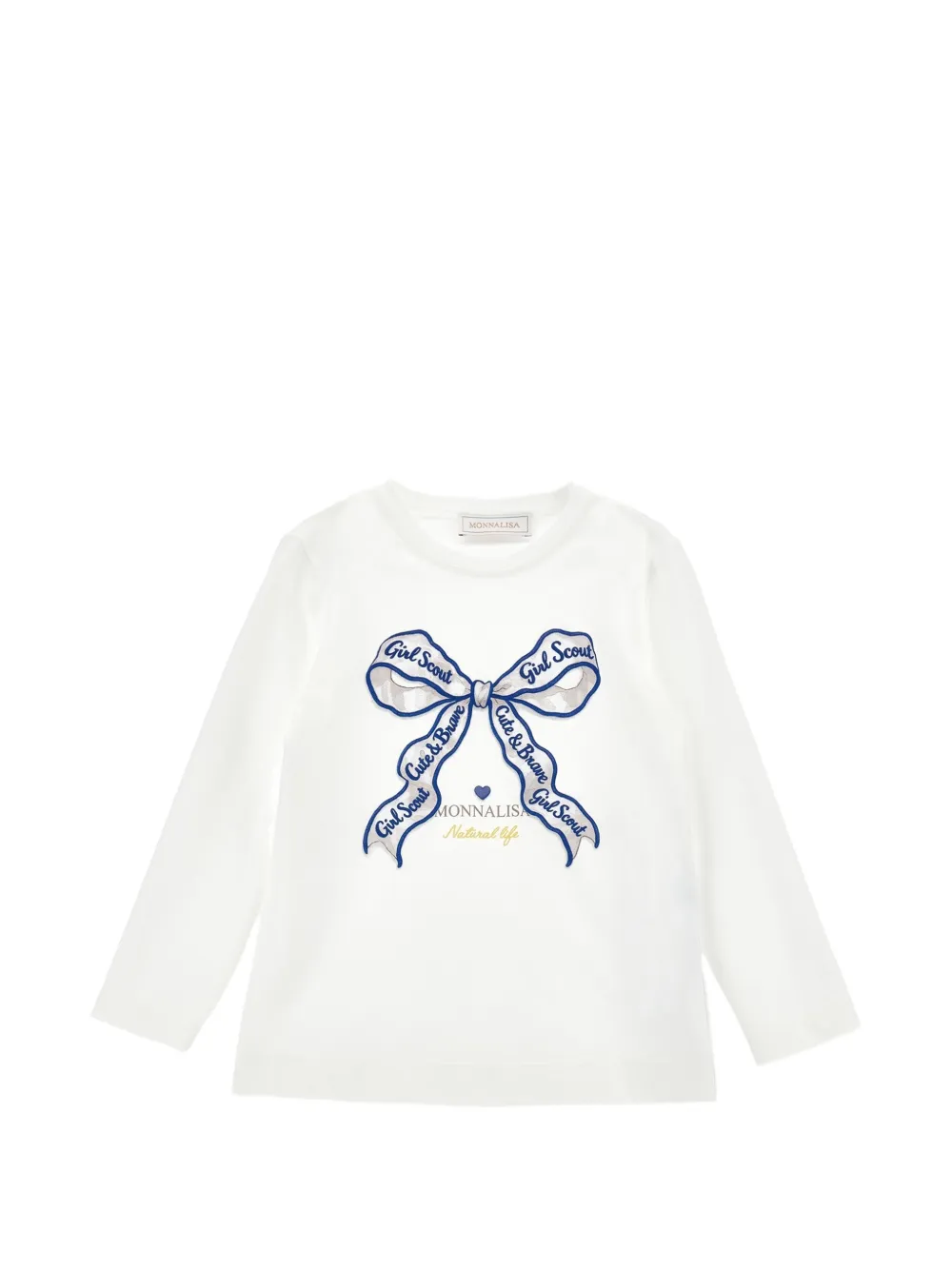 Monnalisa T-shirt a maniche lunghe - Bianco